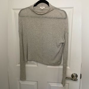 Wilfred Wool Blend Mock Neck Long Sleeve Top Size XS